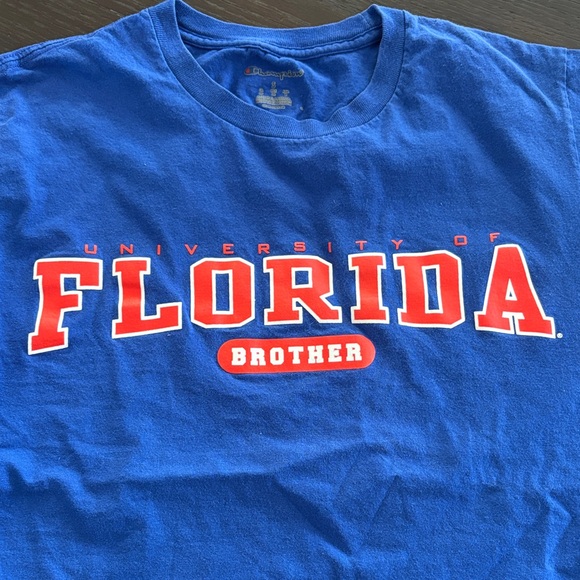 Champion University of Florida Brother Blue Tee with Orange   and White Print - Picture 2 of 4